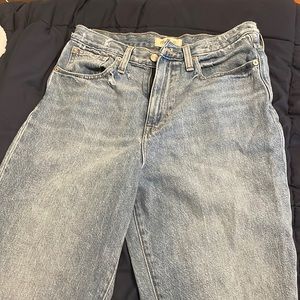 Madewell light wash mom jeans